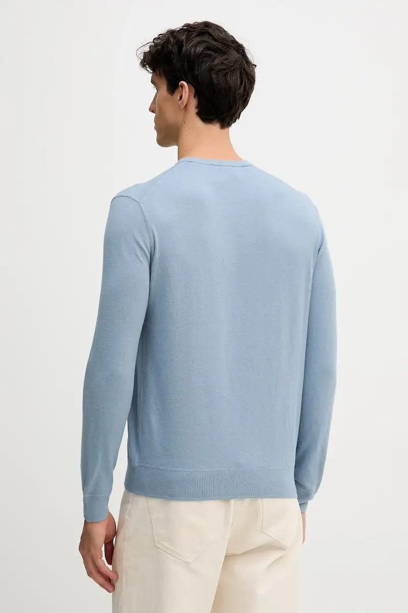 maglione uomo colore blu 110XU10A5 miniatura 3