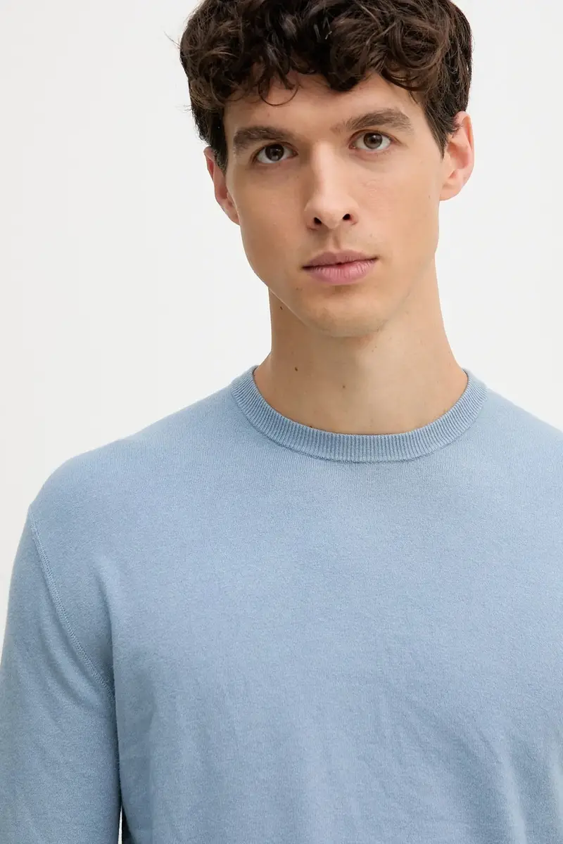 maglione uomo colore blu 110XU10A5 miniatura 4