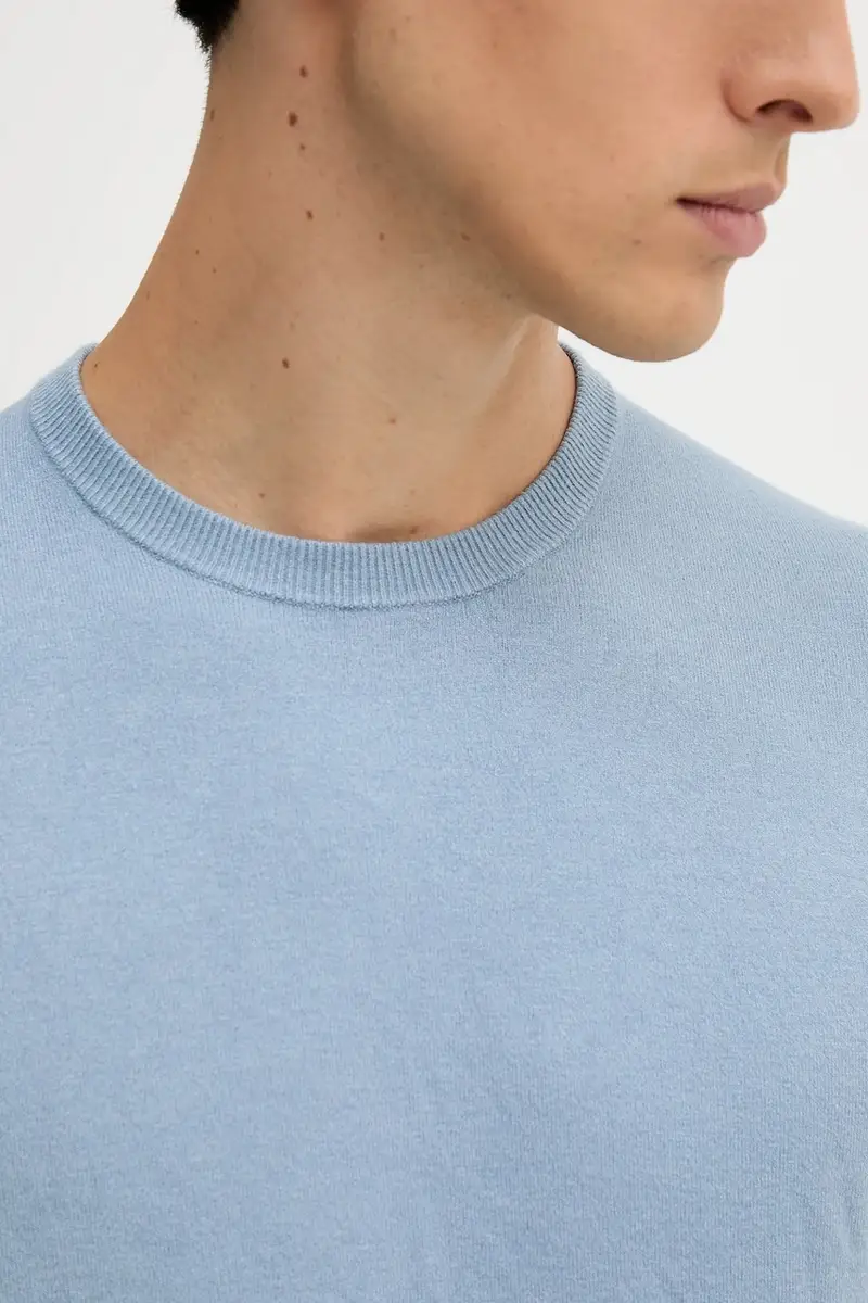 maglione uomo colore blu 110XU10A5 miniatura 5