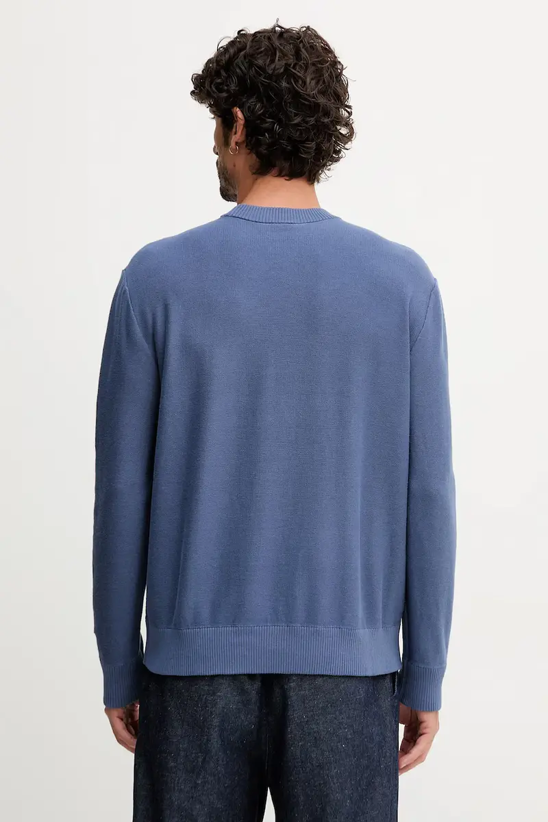 maglione uomo colore blu 1V4KU10AF miniatura 3