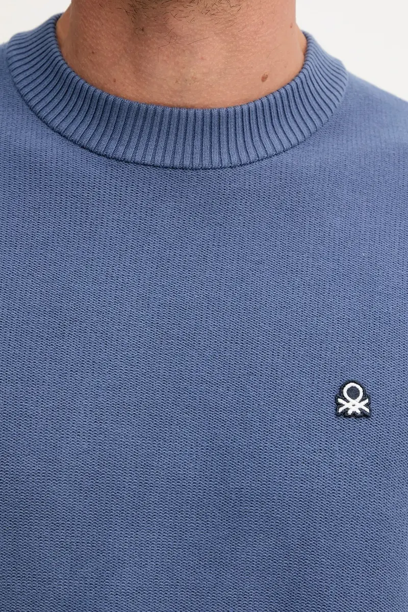 maglione uomo colore blu 1V4KU10AF miniatura 5