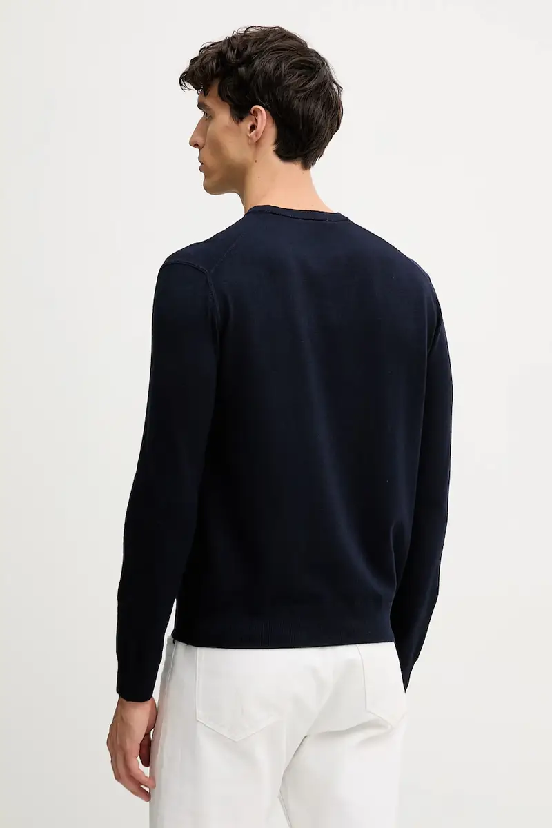 maglione uomo colore blu navy 110XU10A5 miniatura 3