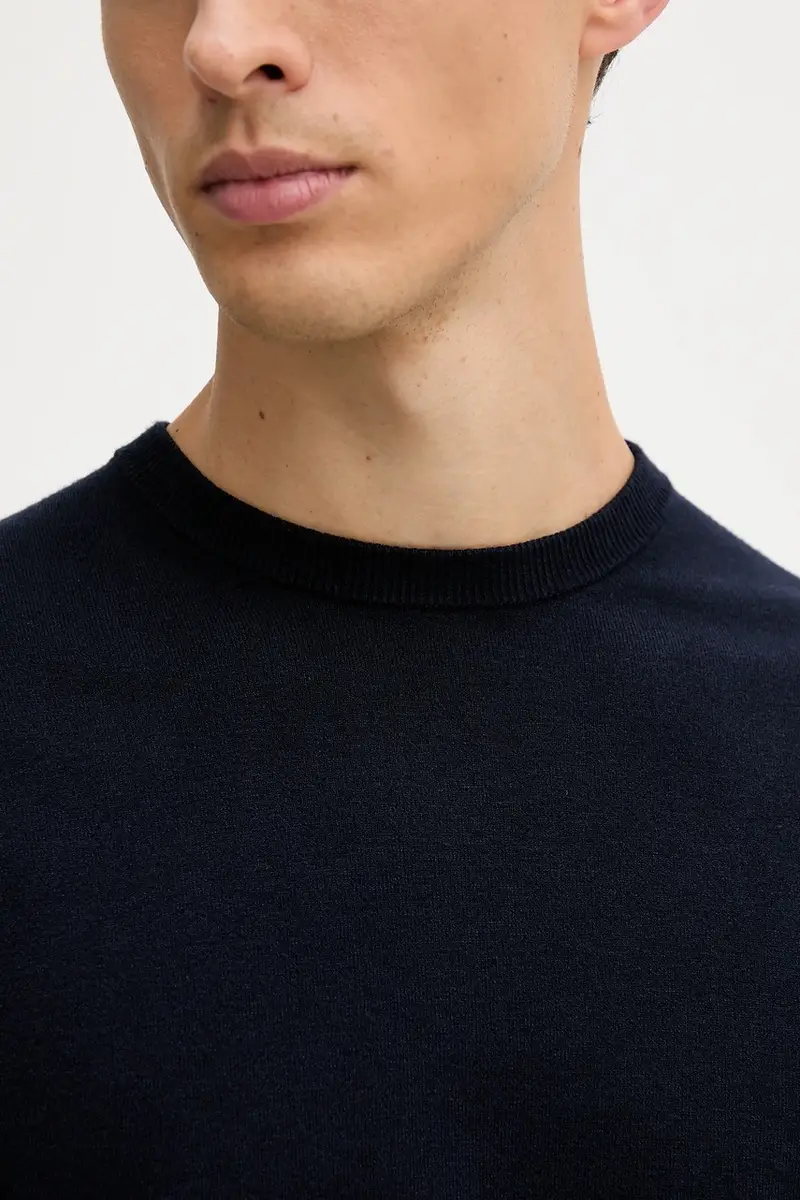 maglione uomo colore blu navy 110XU10A5 miniatura 5