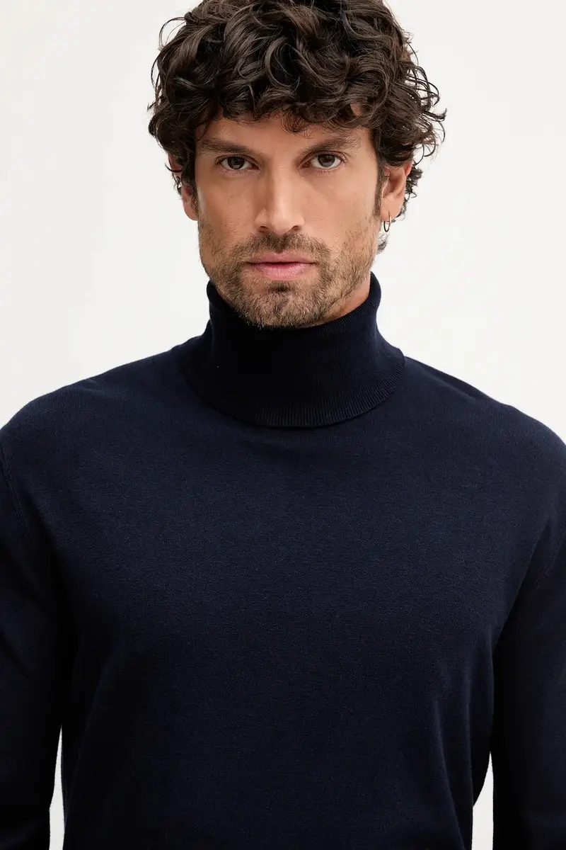 maglione uomo colore blu navy 110XU2025 miniatura 4