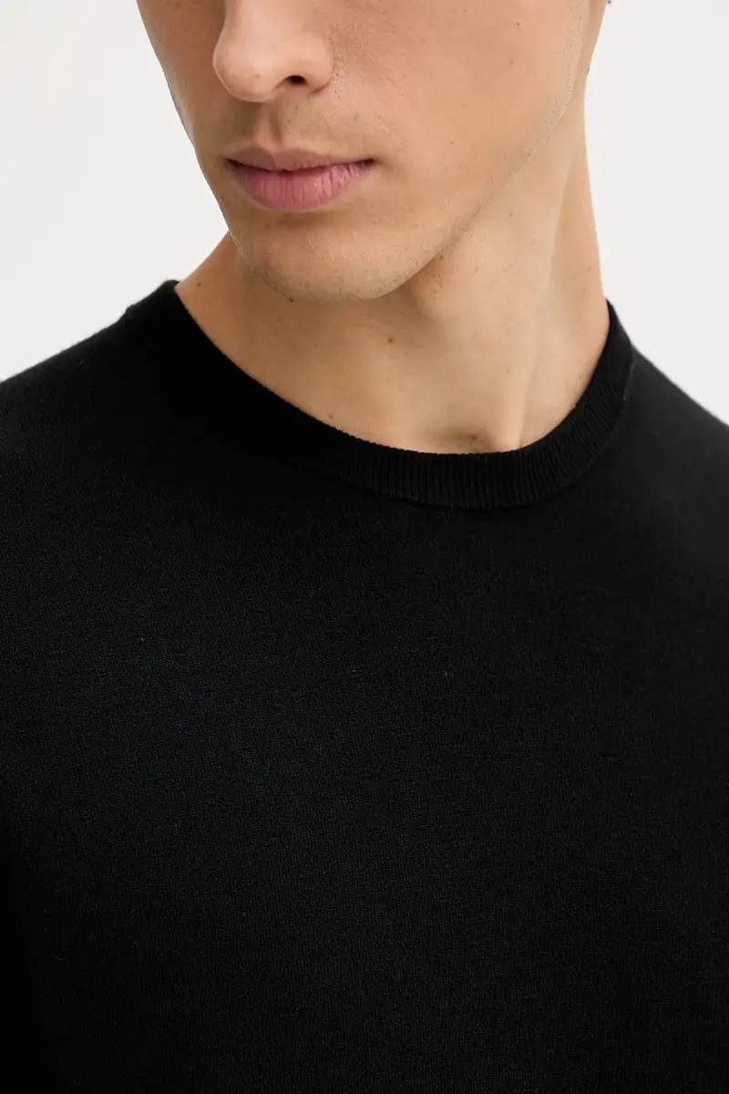 maglione uomo colore nero 110XU10A5 miniatura 5