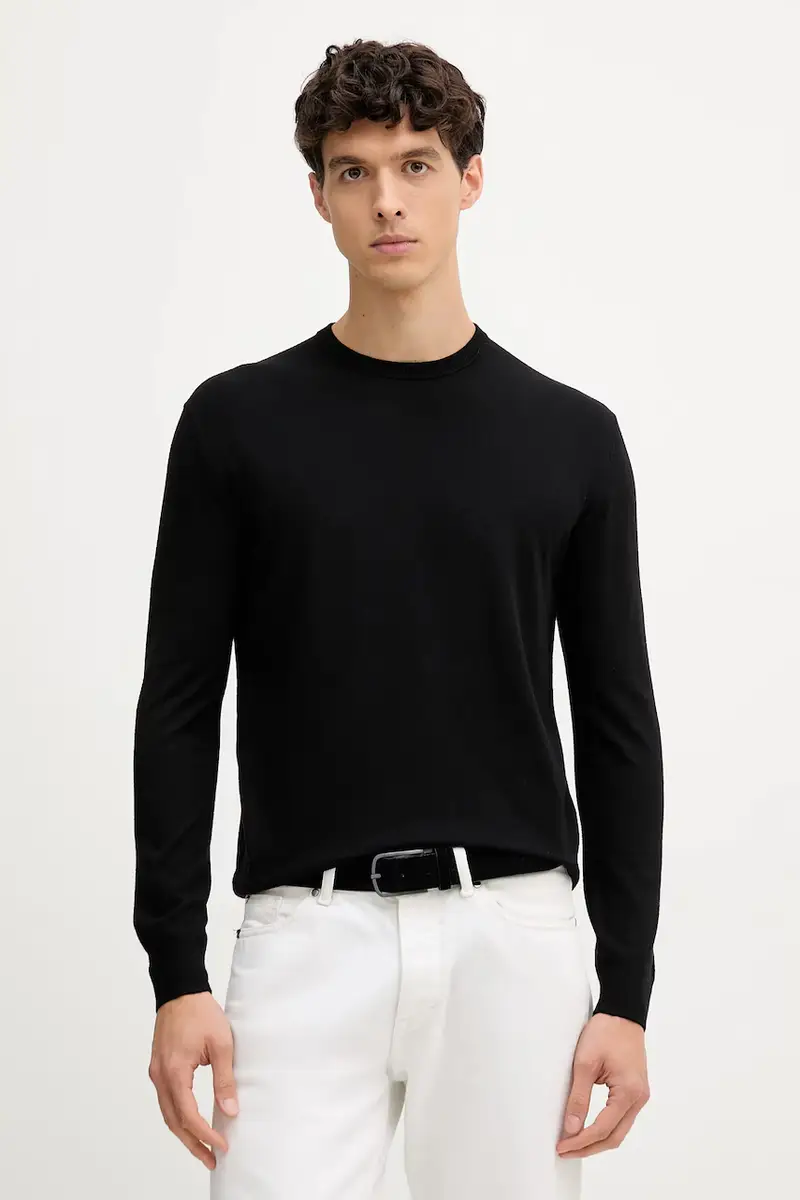 maglione uomo colore nero 110XU10A5