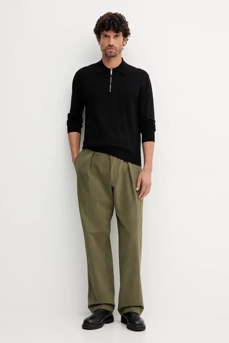 maglione uomo colore nero 110XU301L miniatura 2