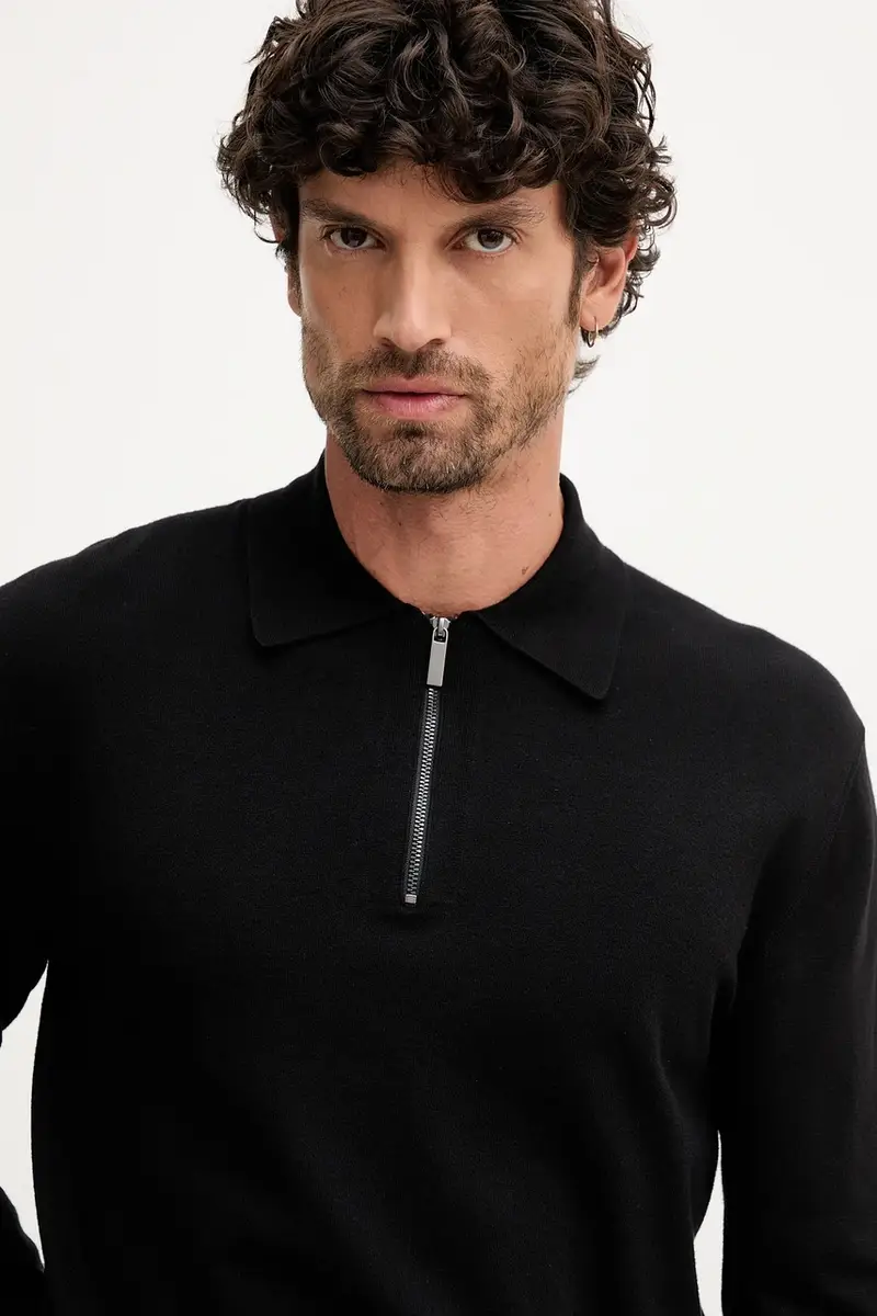 maglione uomo colore nero 110XU301L miniatura 4