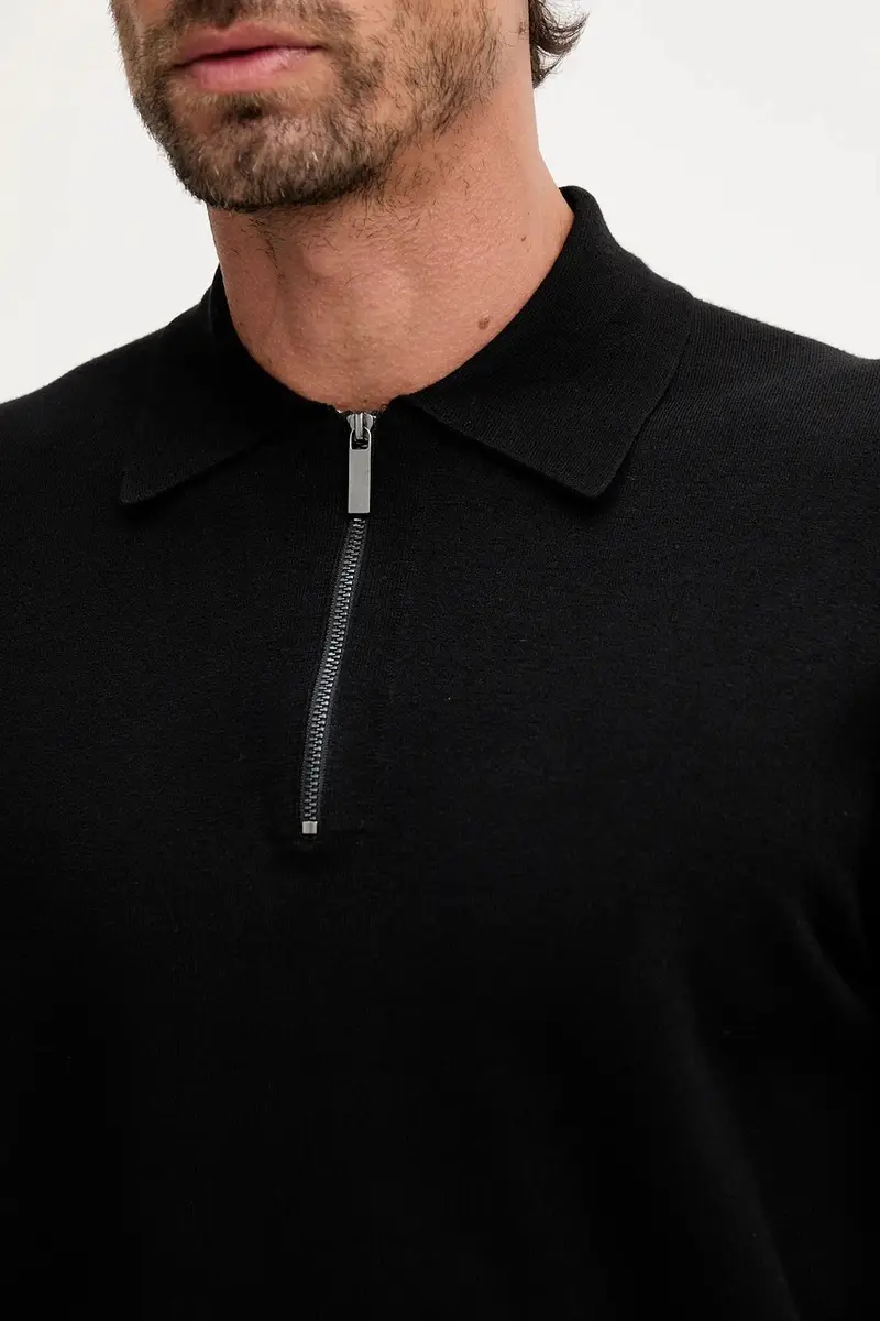 maglione uomo colore nero 110XU301L miniatura 5