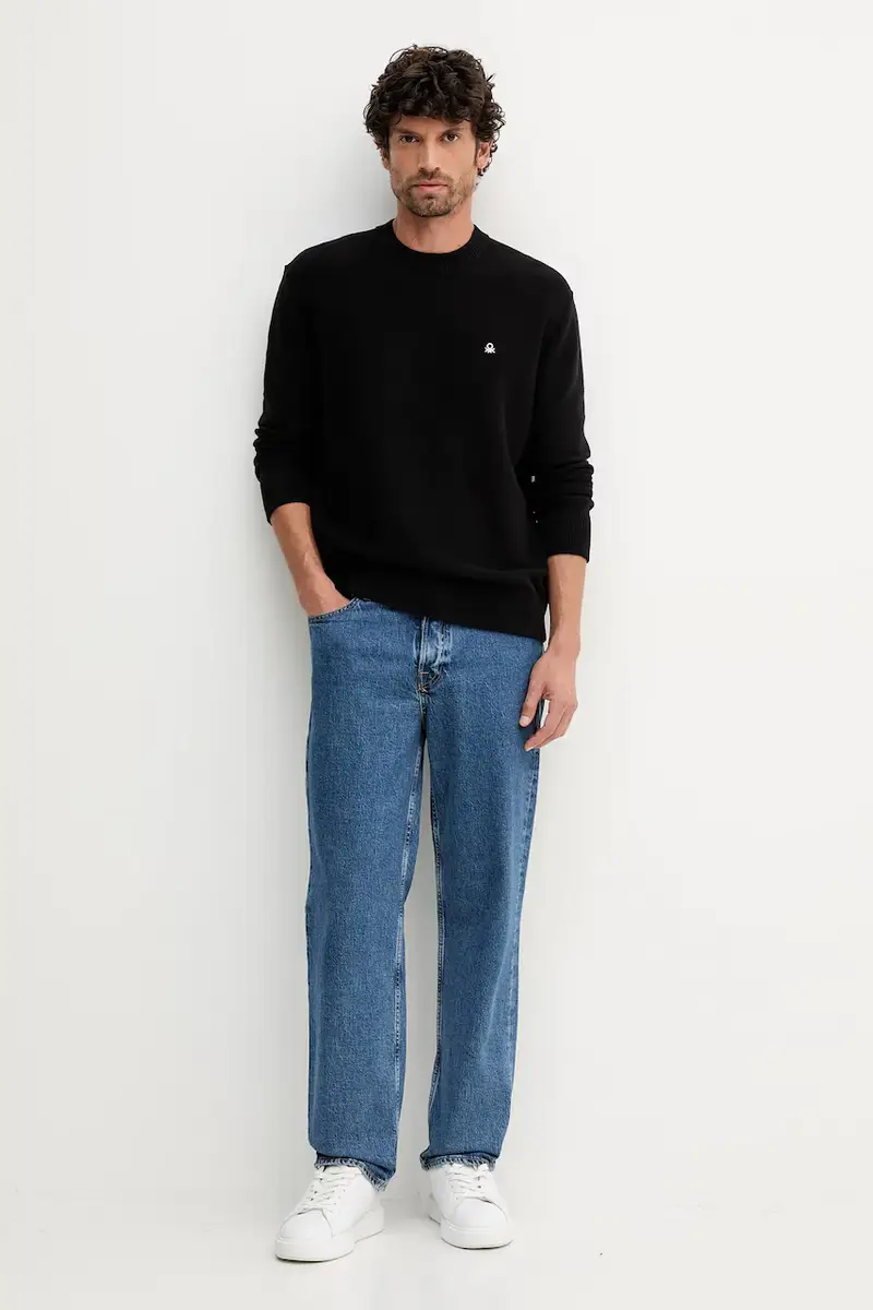 maglione uomo colore nero 1V4KU10AF miniatura 2