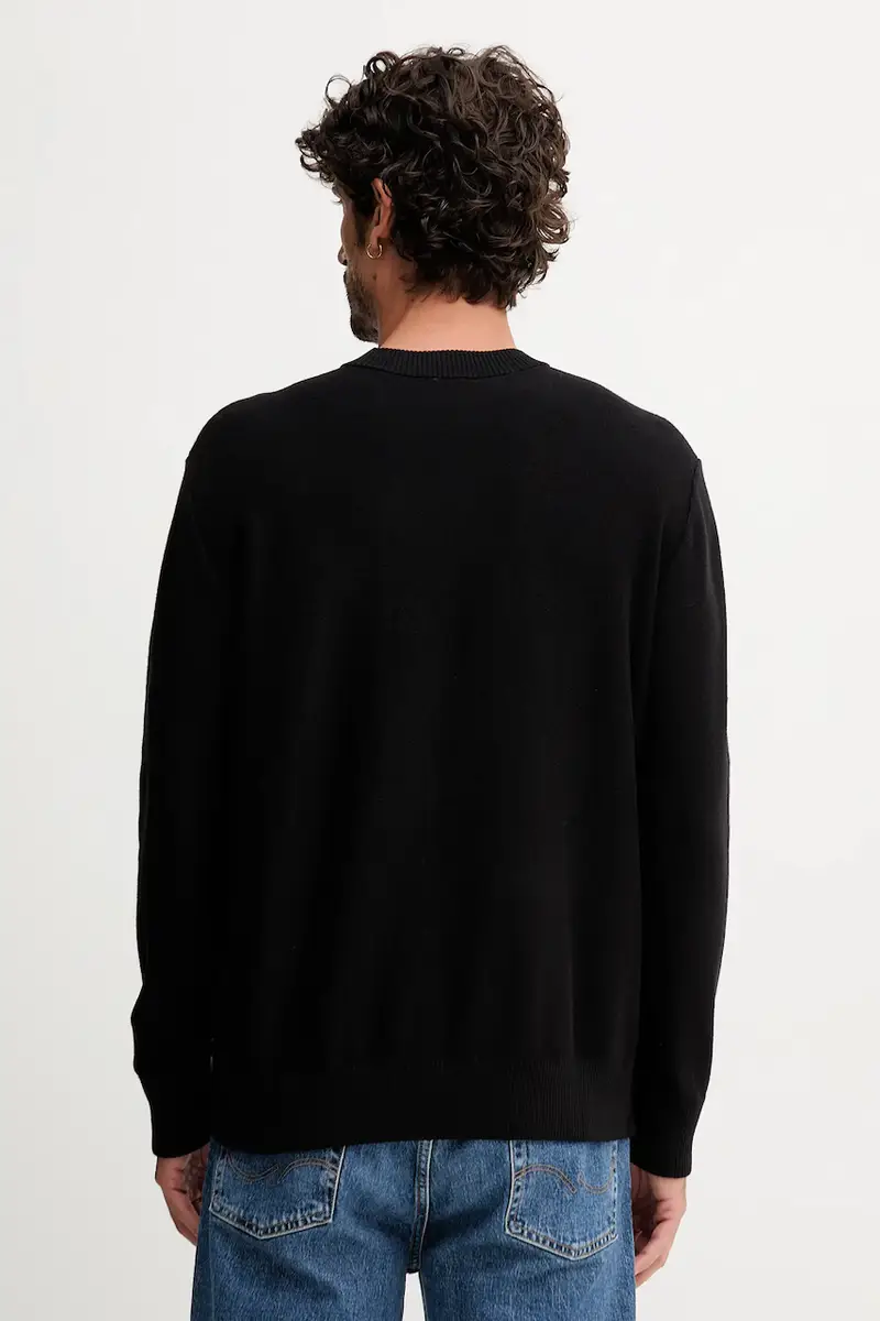 maglione uomo colore nero 1V4KU10AF miniatura 3