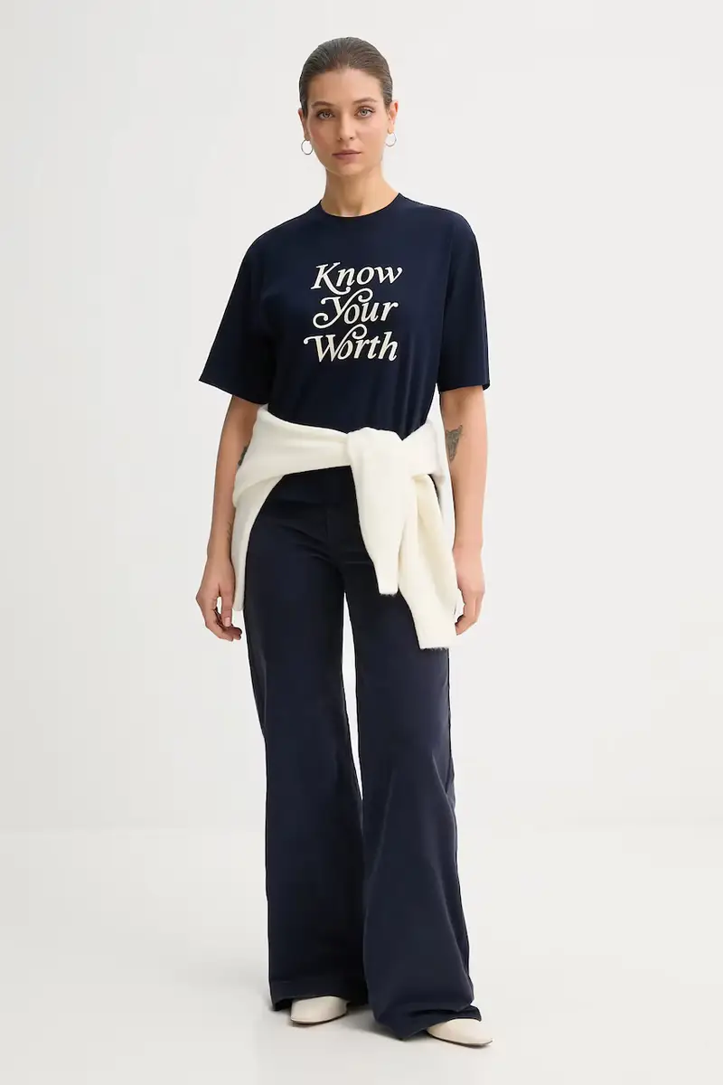 pantaloni Blu navy miniatura 2