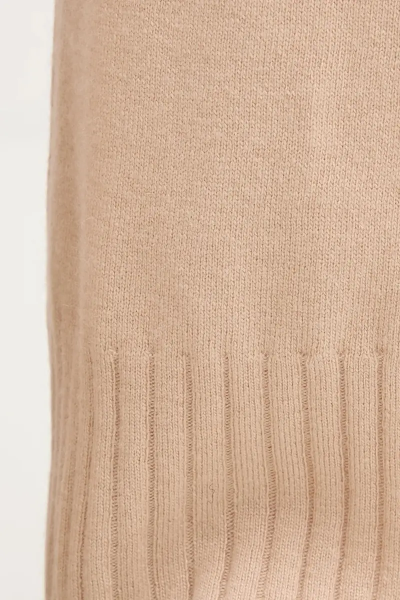 pantaloni con lana colore beige 102HDF00Z miniatura 4