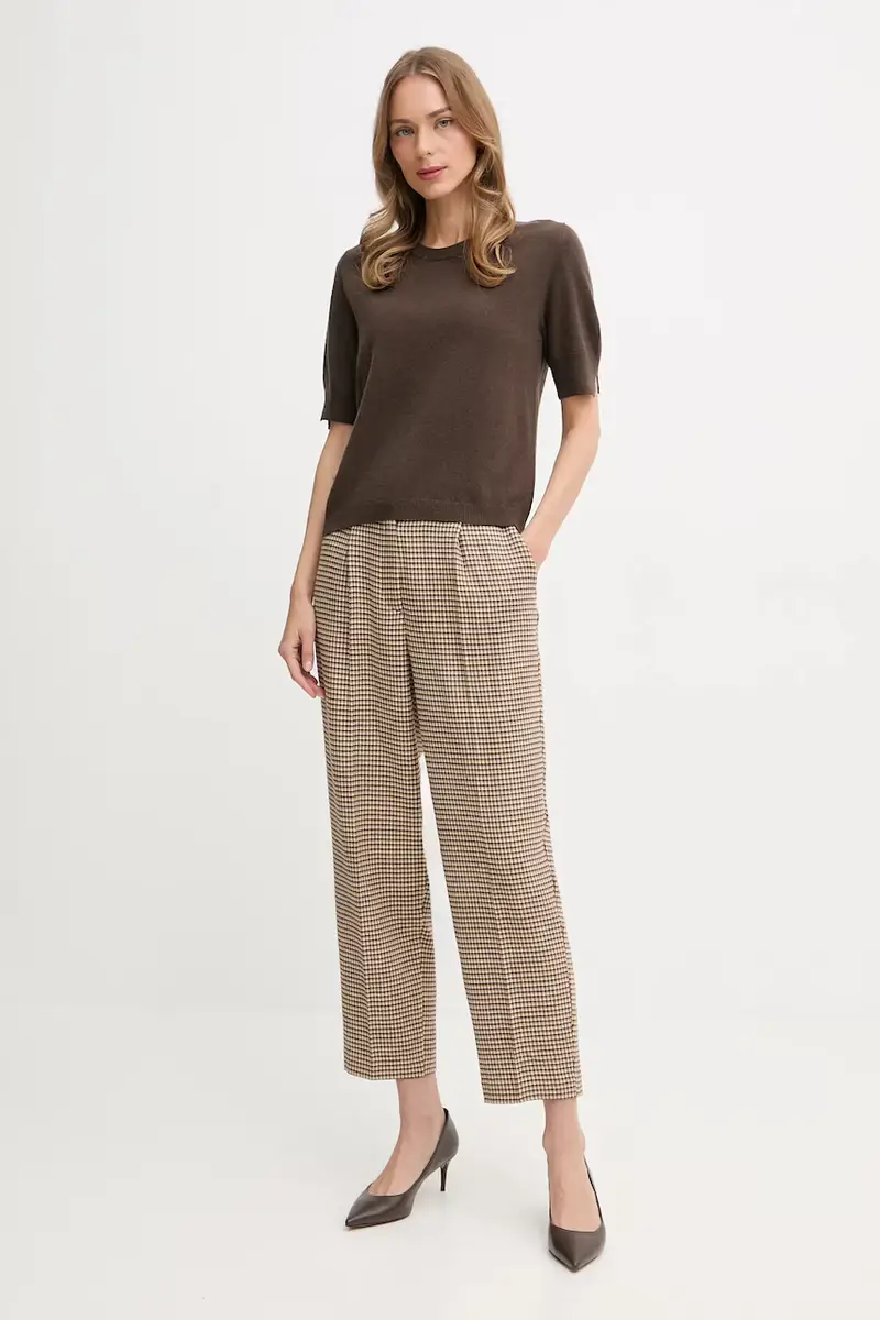 pantaloni donna colore beige 44BWDF0AE miniatura 2