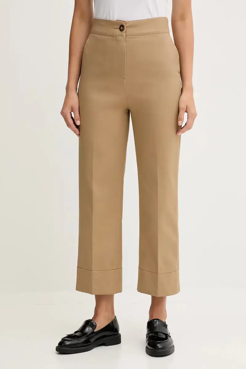 pantaloni donna colore beige 4SJCDF07J