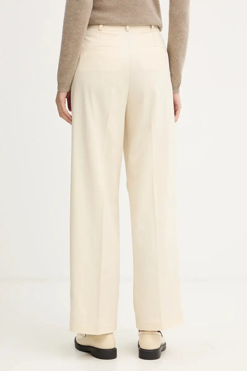 pantaloni donna colore beige 4YVXDF09R miniatura 3