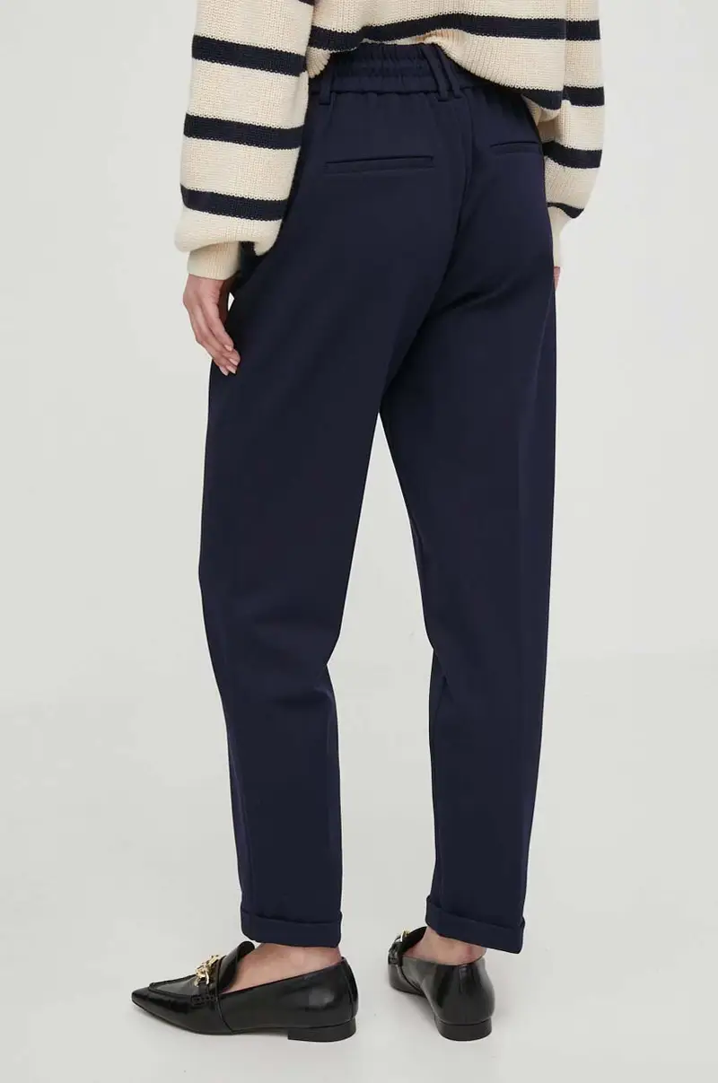 pantaloni donna colore blu navy miniatura 3