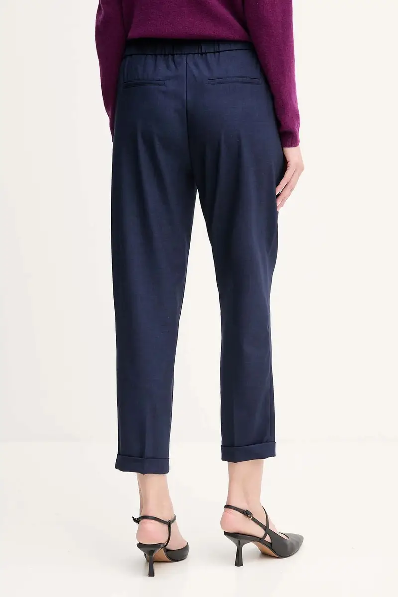 pantaloni donna colore blu navy 4962DF079 miniatura 3