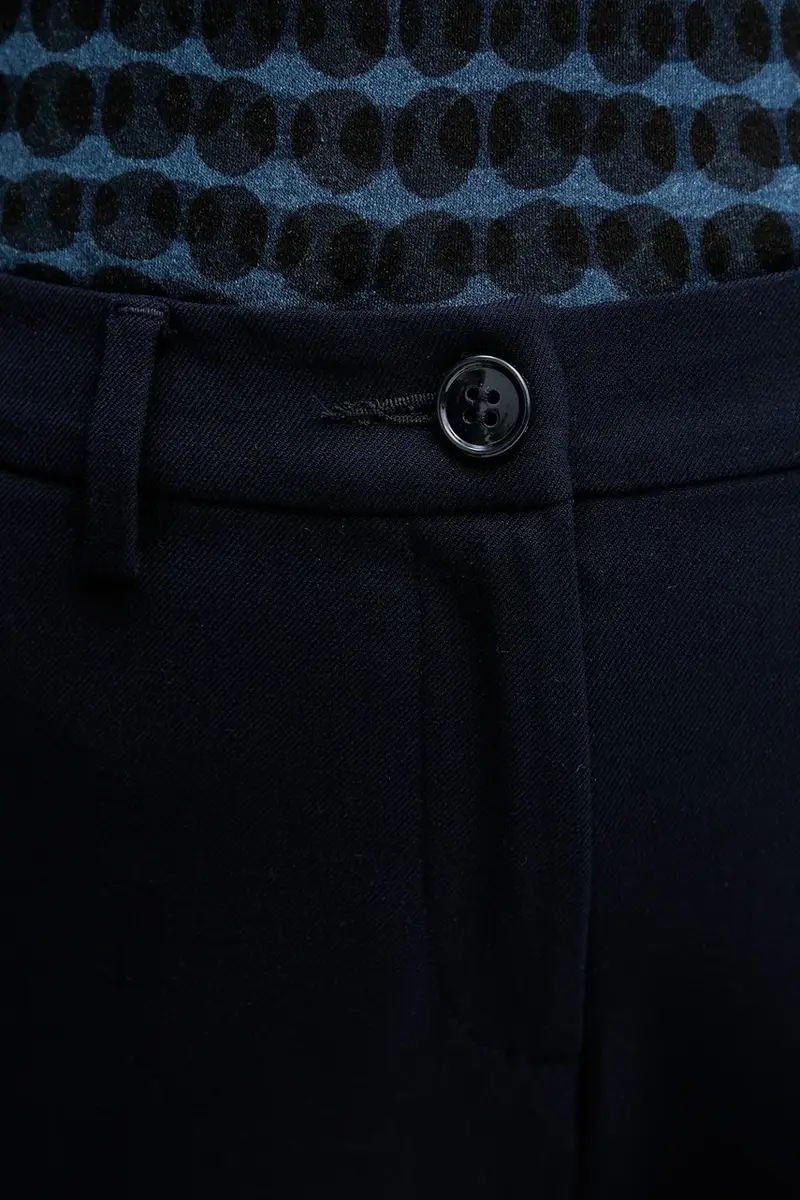 pantaloni donna colore blu navy 4L4H557R4 miniatura 4