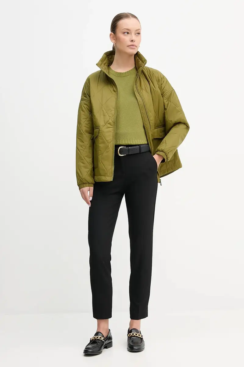 pantaloni donna colore blu navy 4L4H557R4 Nero miniatura 2