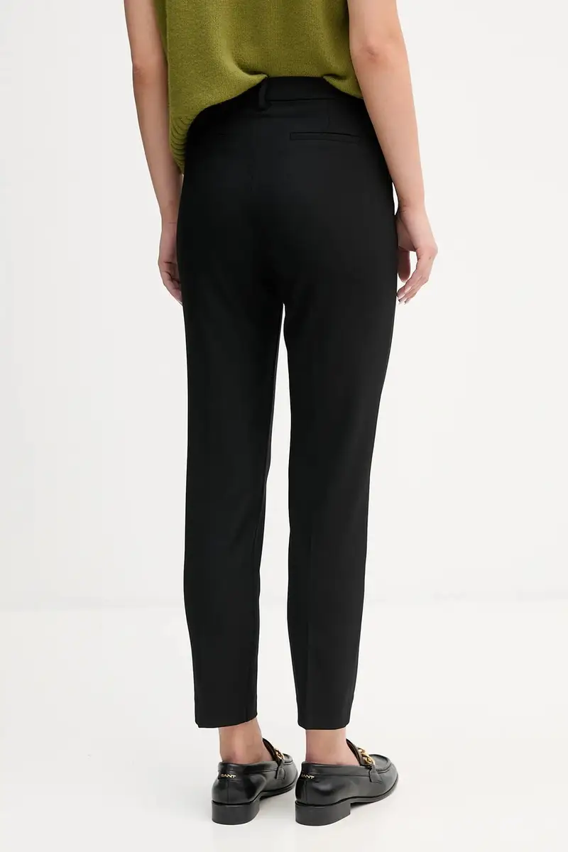 pantaloni donna colore blu navy 4L4H557R4 Nero miniatura 3