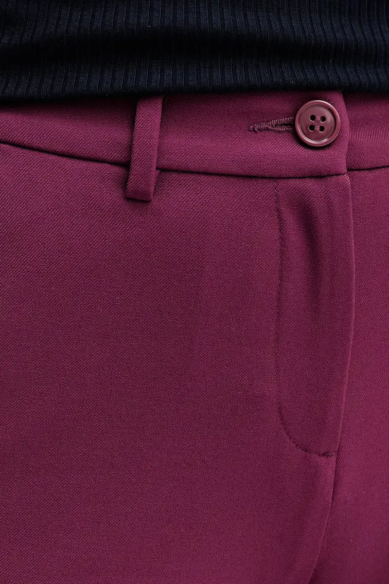 pantaloni donna colore blu navy 4L4H557R4 Violetto miniatura 4