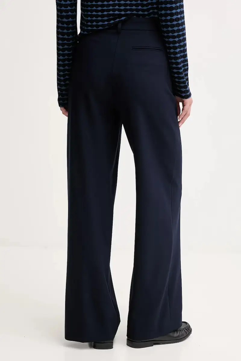 pantaloni donna colore blu navy 4L4HDF07F miniatura 3