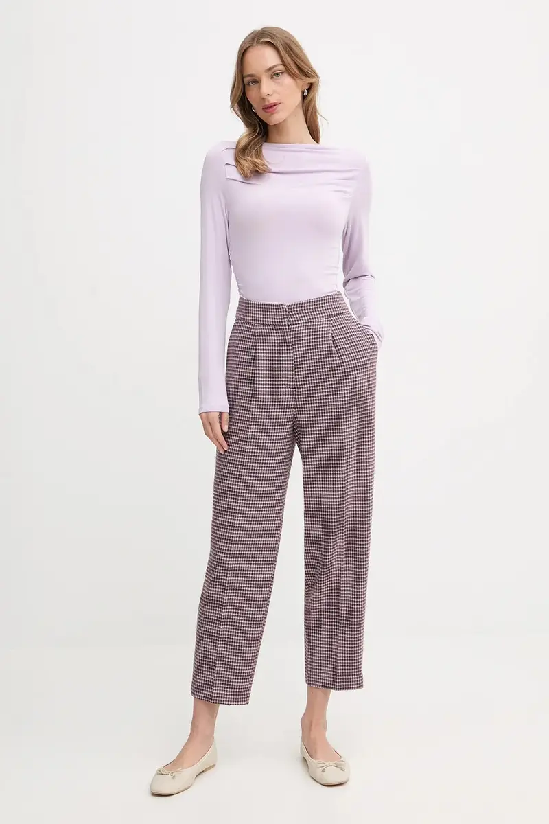 pantaloni donna colore granata 44BWDF0AE miniatura 2