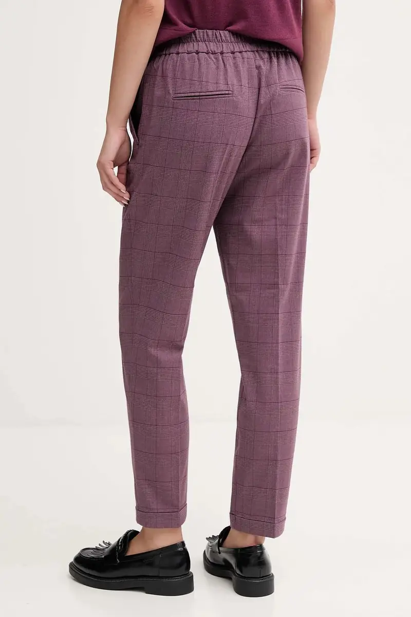 pantaloni donna colore granata 4X8MDF081 miniatura 3