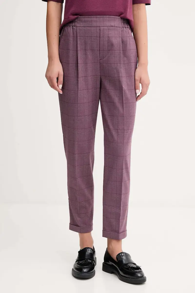 pantaloni donna colore granata 4X8MDF081