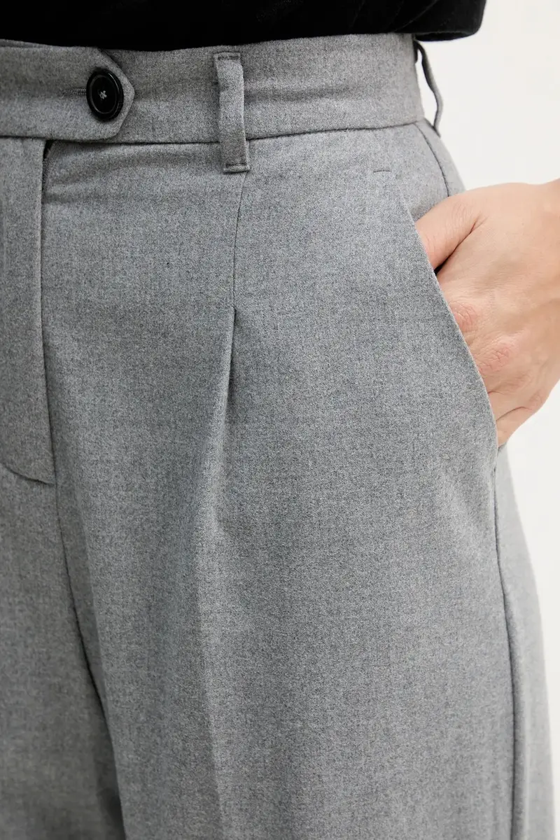 pantaloni donna colore grigio 4QIKDF0AC miniatura 4