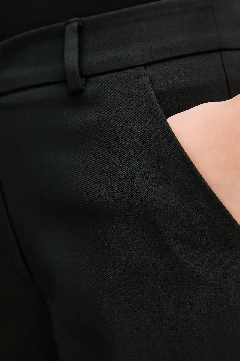 pantaloni donna colore nero 4L4HDF07F miniatura 4