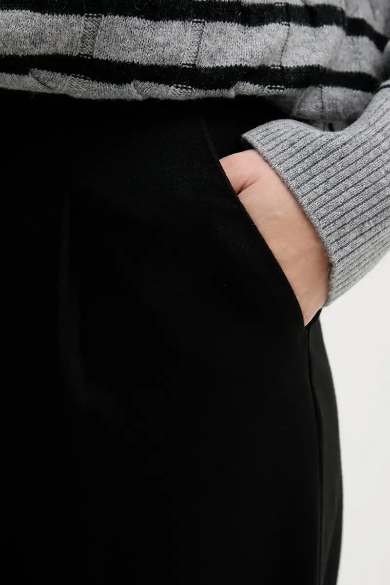 pantaloni donna colore nero 4QIKDF0AC miniatura 4