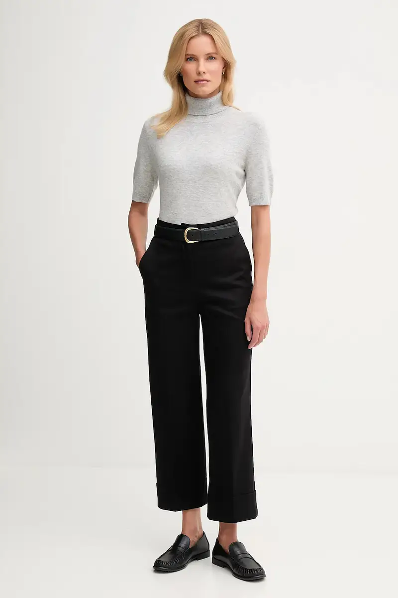 pantaloni donna colore nero 4SJCDF07J miniatura 2