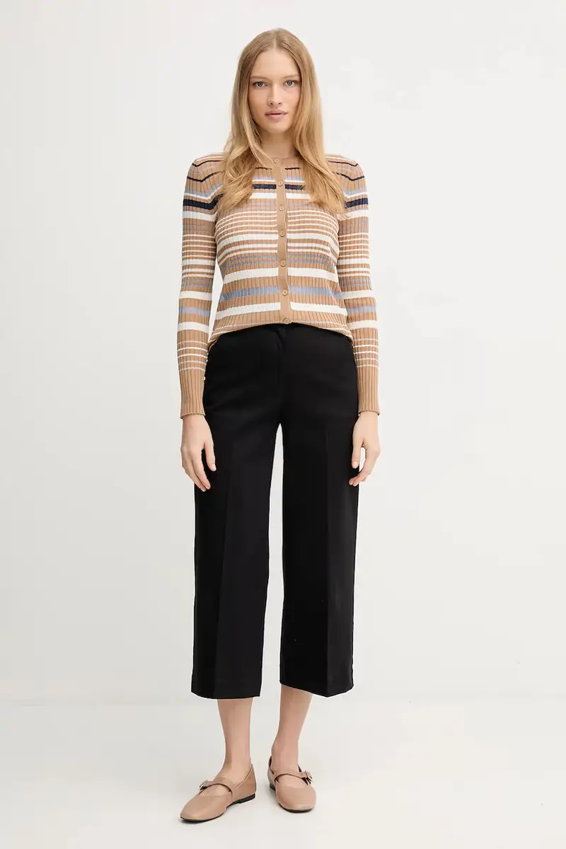 pantaloni donna colore nero 4SJCDF09W miniatura 2