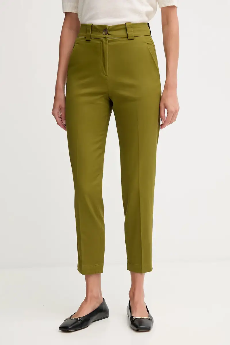 pantaloni donna colore verde 4FRXDF096