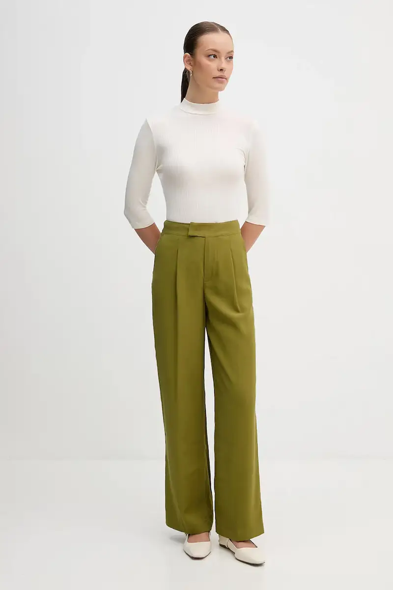 pantaloni donna colore verde 4K3ADF09Z miniatura 2