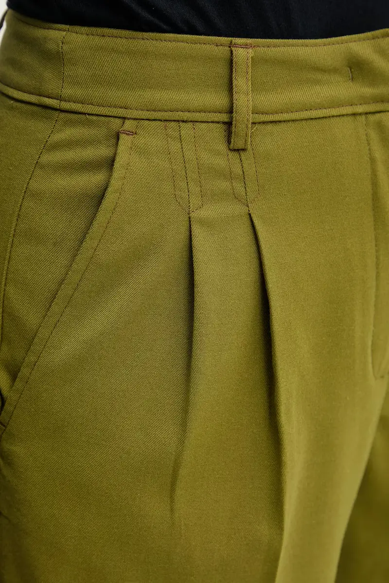 pantaloni donna colore verde 4YVXDF09R miniatura 4