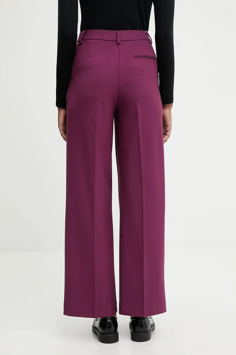 pantaloni donna colore violetto 4L4HDF07F miniatura 3