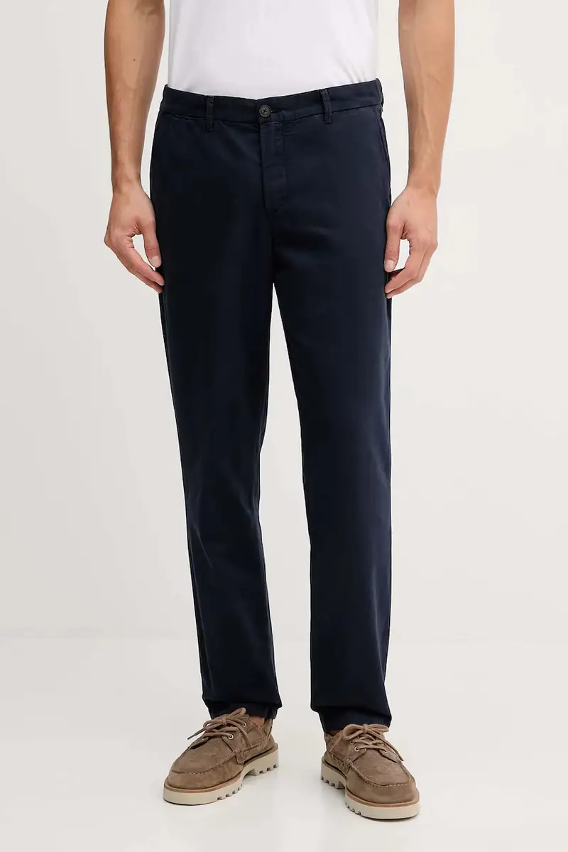 pantaloni in cotone uomo colore blu 4EA5UF05O