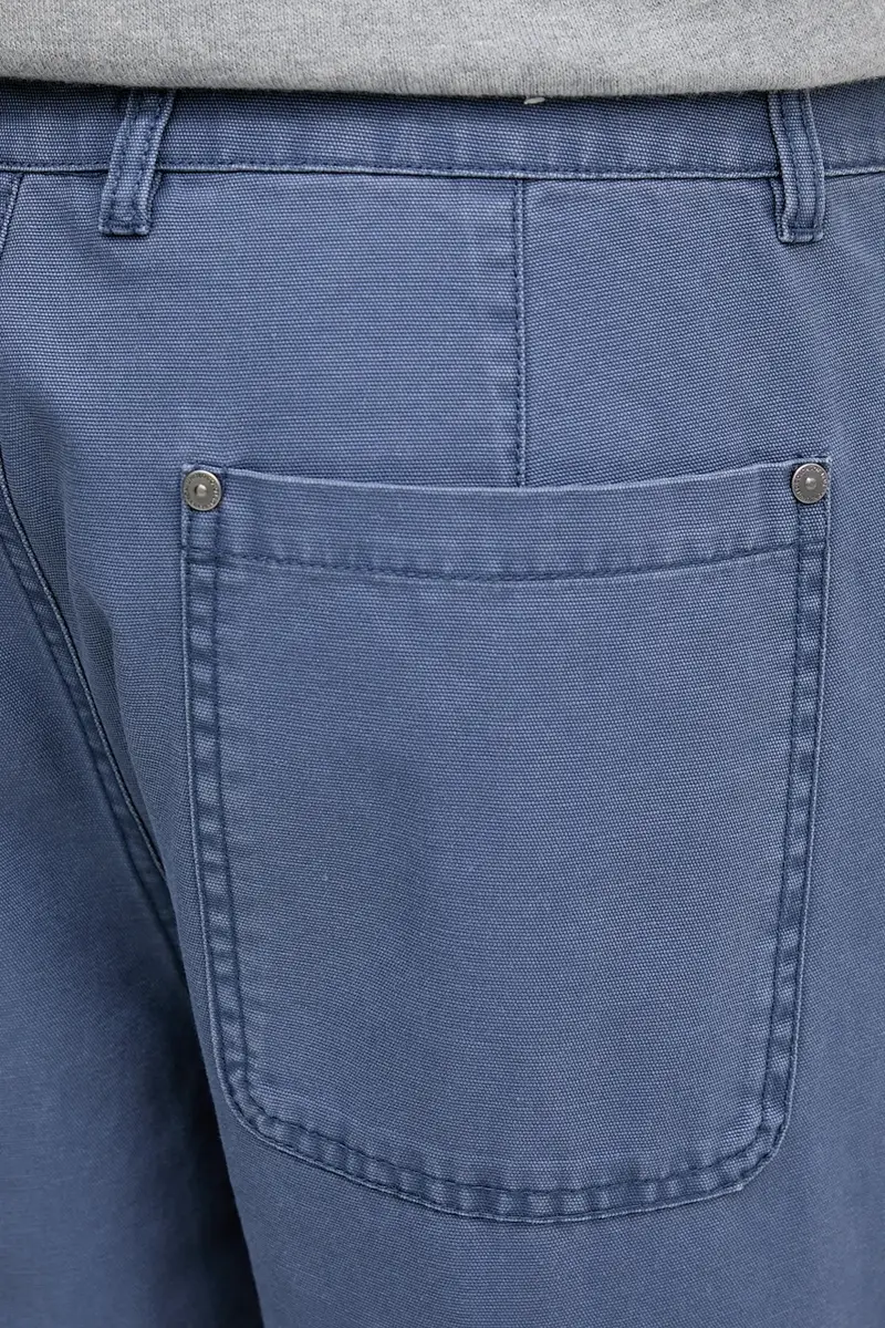 pantaloni in cotone uomo colore blu 4QHDUF05N miniatura 4