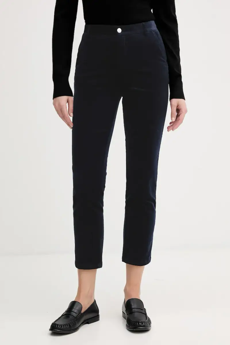 pantaloni in velluto a coste Blu navy