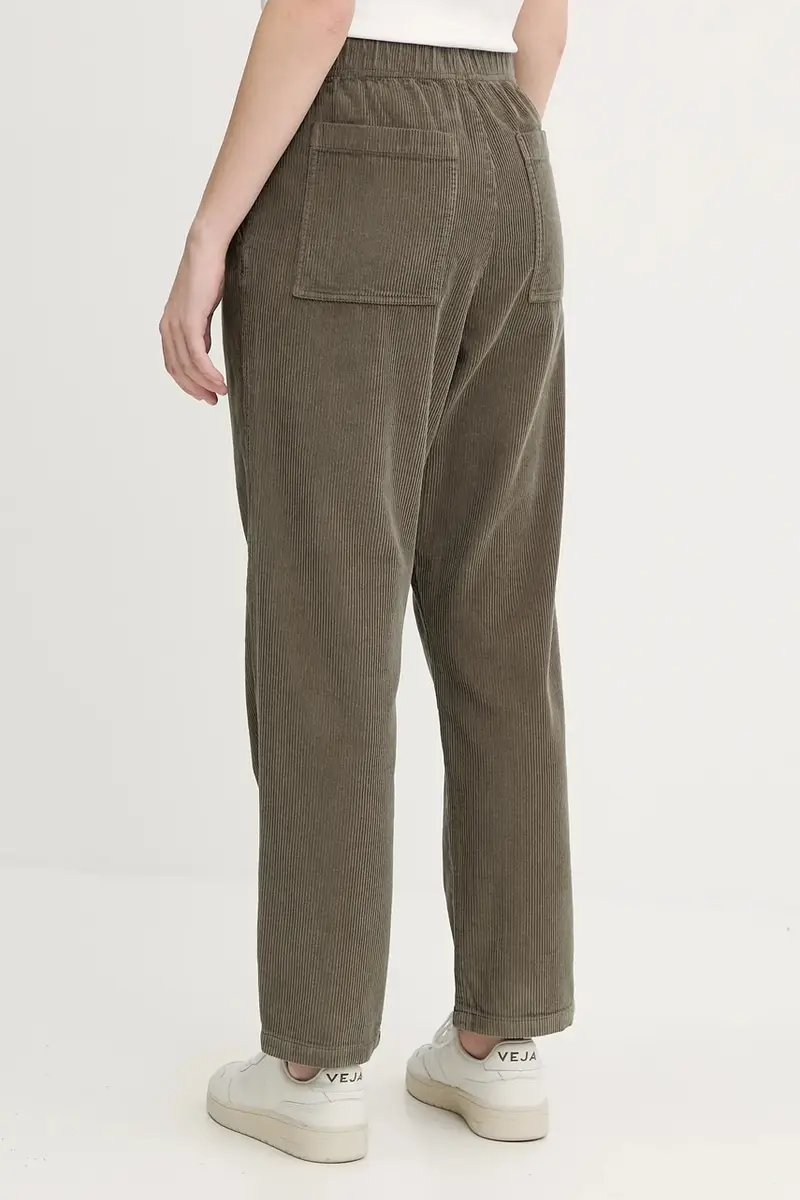 pantaloni in velluto a coste Verde miniatura 3