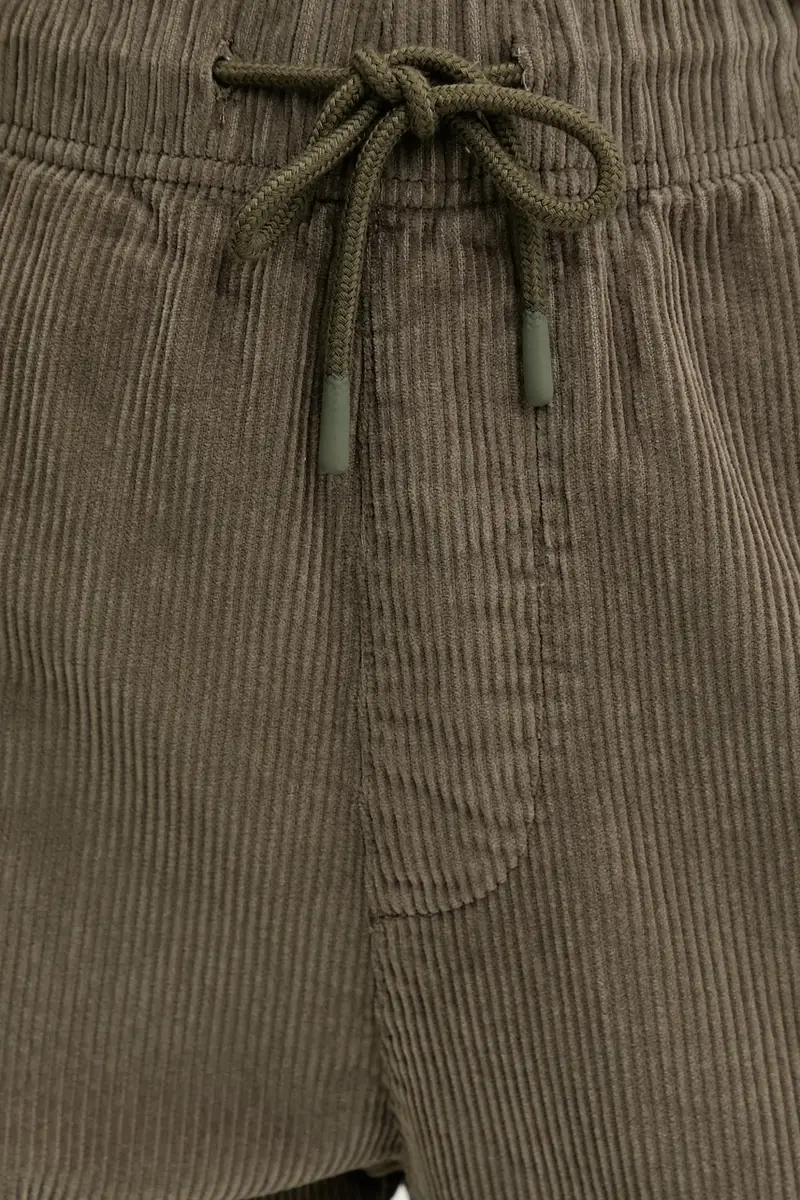 pantaloni in velluto a coste Verde miniatura 4