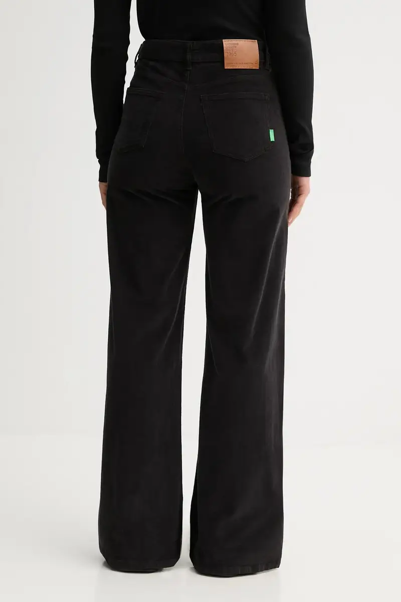 United Colors Of Benetton Pantaloni neri miniatura 3