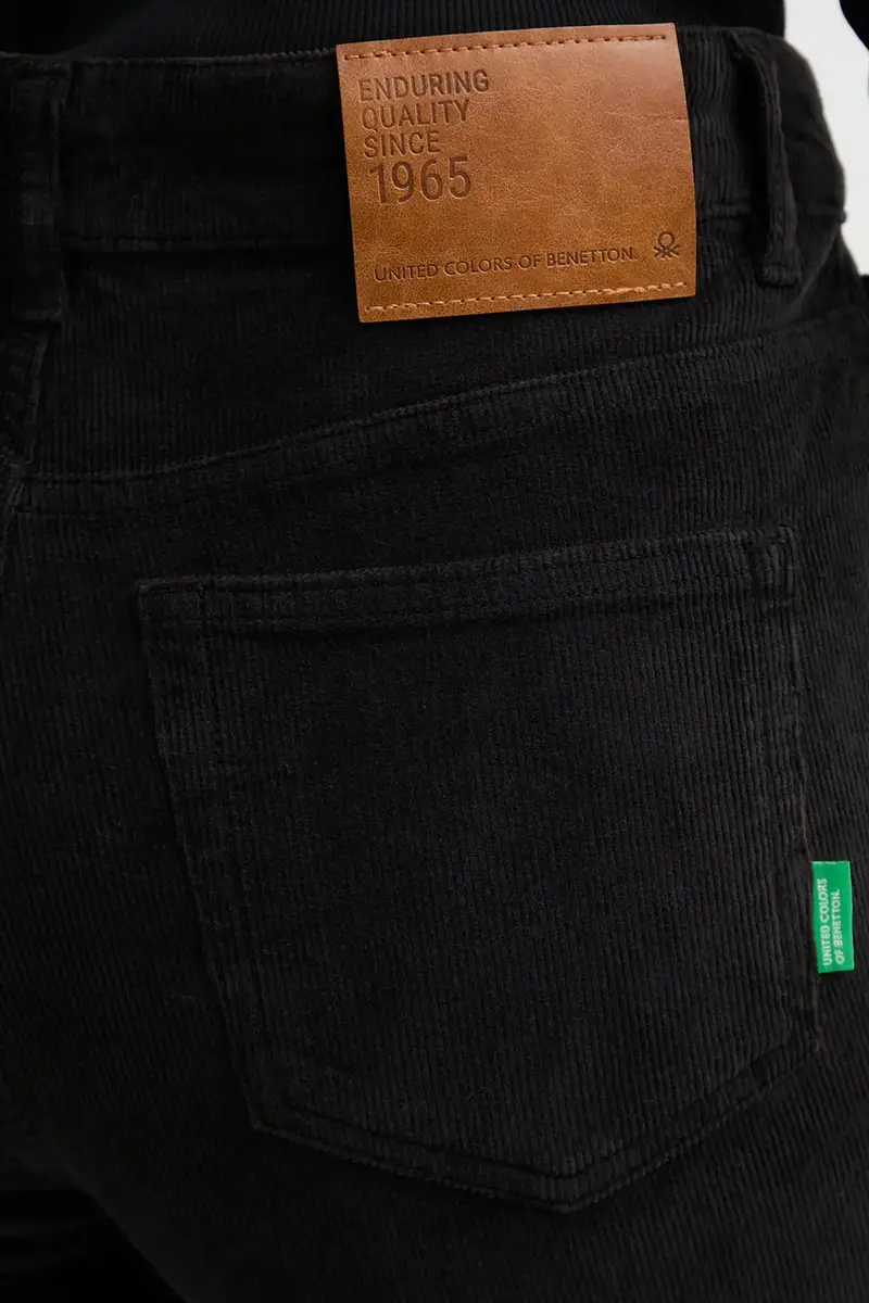 United Colors Of Benetton Pantaloni neri miniatura 4