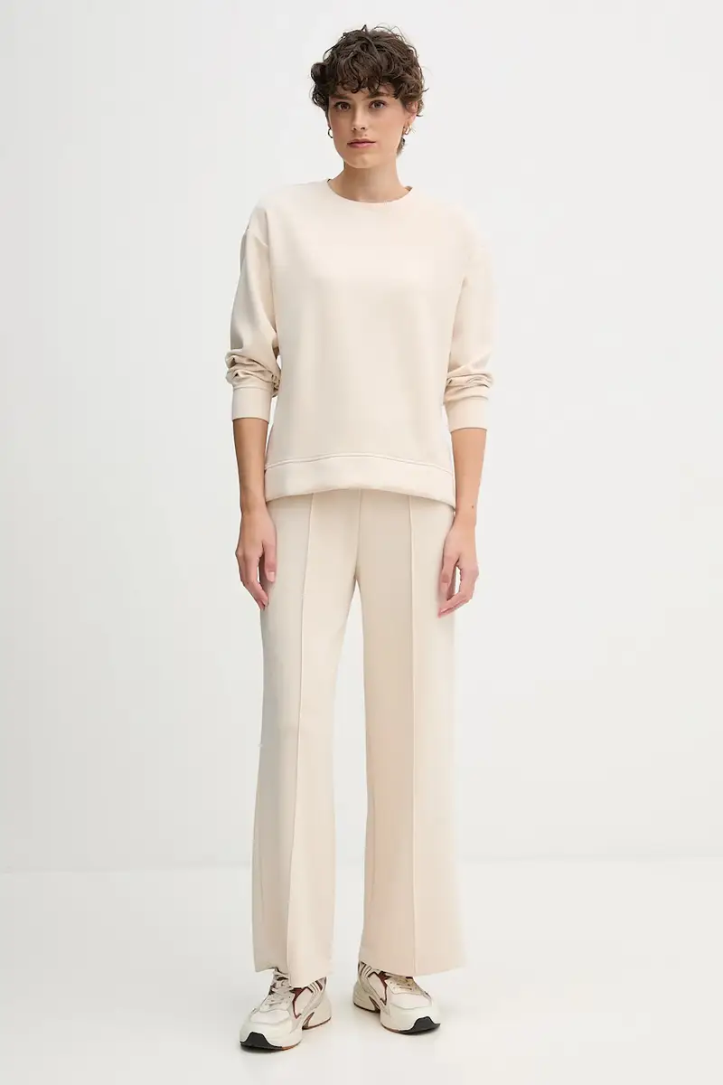 pantaloni tuta donna colore beige 3Y2F3F04K miniatura 2