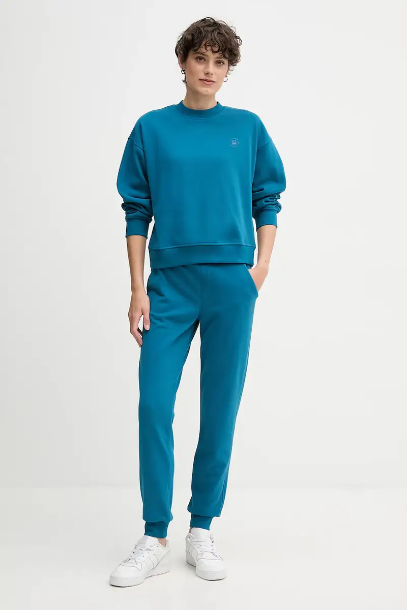 pantaloni tuta donna colore turchese 3WNW3F04R miniatura 2