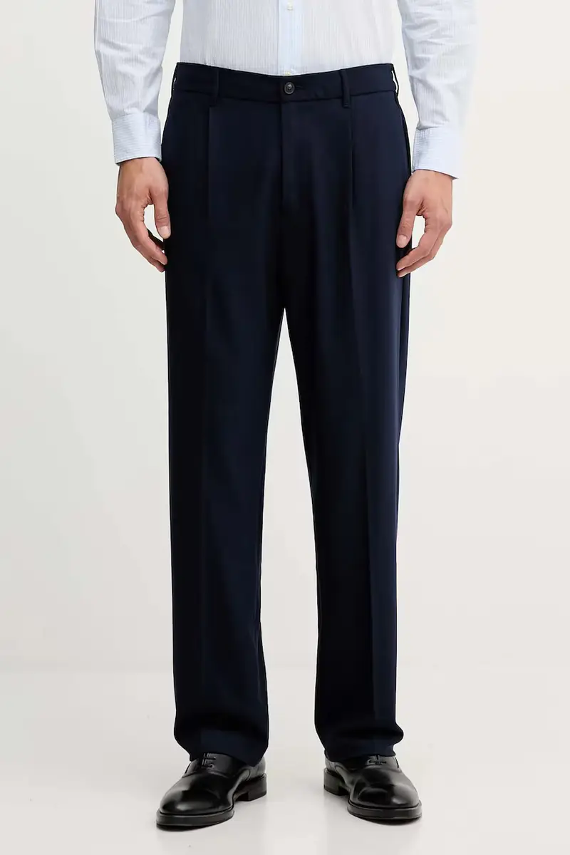 pantaloni uomo colore blu navy 4OACUF04L