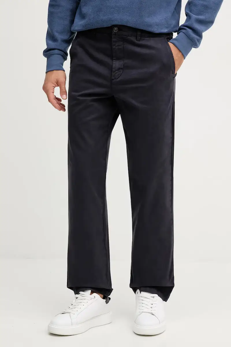pantaloni uomo colore blu navy 4TZYUF05H